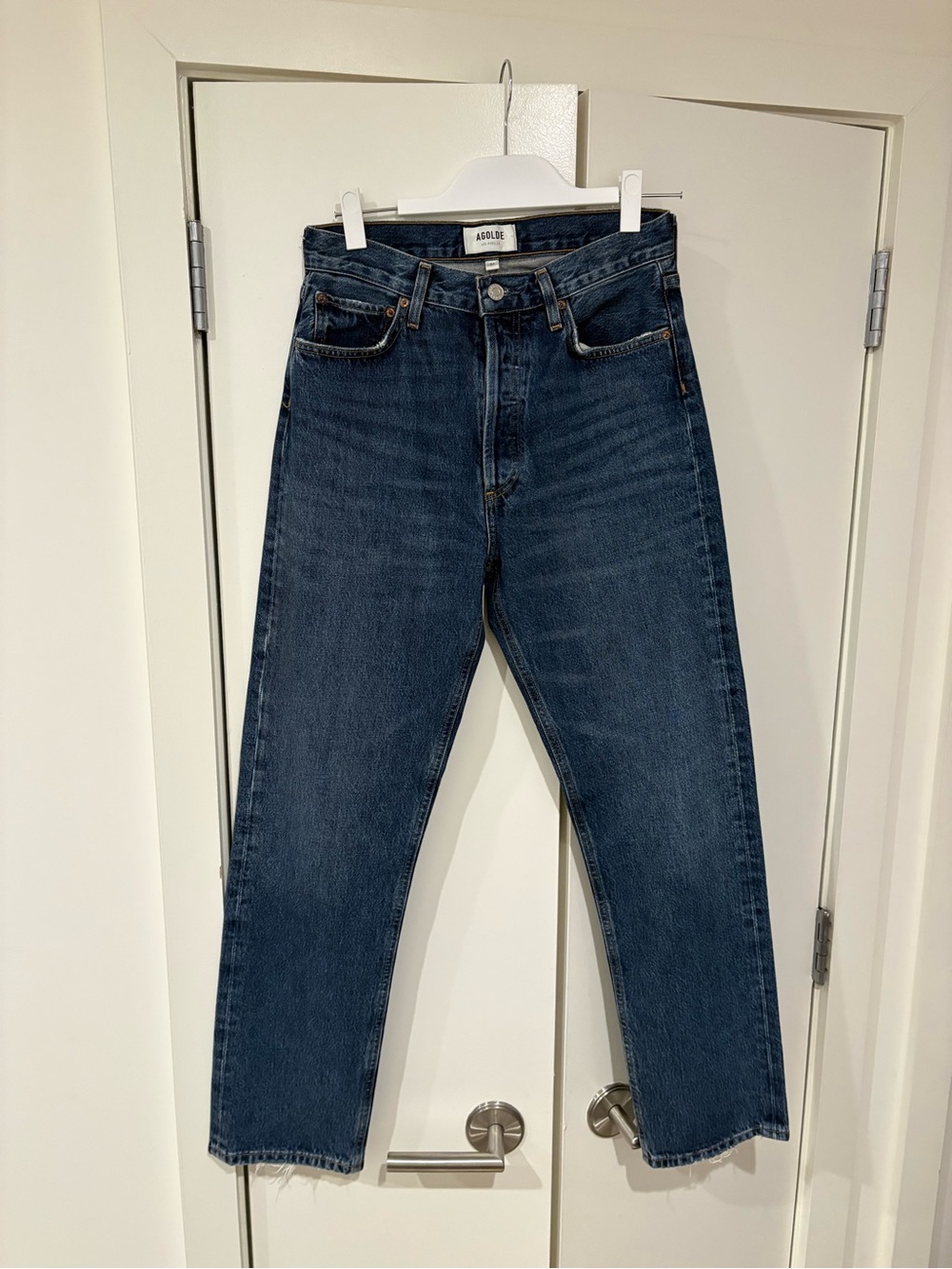 Agolde '90s Pinch Waist high-rise straight-leg organic jeans